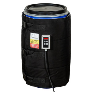 Kołnierz grzewczy do beczek Kuhlmann z cyfrowym sterownikiem, 105–120 l, 0–90ºC, 230 V, 640 W, dł. x wys. 1650 x 700 mm