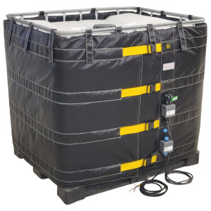 Kołnierz grzewczy kontenera ATEX Kuhlmann do kontenerów IBC, 1000 l, 230 V, 2400 W, dł. x szer. x wys. 4400 x 25 x 1000 mm