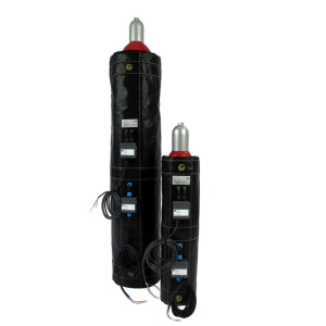 Kołnierz grzewczy butli gazowych Kuhlmann ATEX, 79 l, 230 V, 850 W, dł. x szer. x wys. 1138 x 25 x 1000 mm