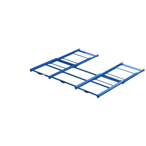Urządzenie do wysuwania palet XL, udźwig 400 kg, głębokość wysuwu 100%, szer. x gł. 2600 x 1200 mm