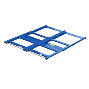 Urządzenie do wysuwania palet XL, udźwig 1200 kg, głębokość wysuwu 70%, szer. x gł. 1700 x 1200 mm