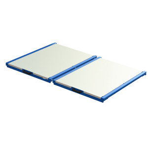 Urządzenie do wysuwania palet XL, udźwig 400 kg, głębokość wysuwu 70%, szer. x gł. 1700 x 1200 mm, ze stalową podłogą