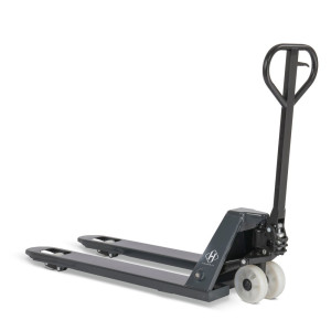 Ręczny wózek paletowy HEMMDAL PTM 2.0, udźwig 2000 kg, długość wideł 1150 mm, nylon/nylon, pojedyncza rolka