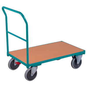 Wózek platformowy Ameise®, z pałąkiem do pchania, powierzchnia ładunkowa szer. × gł. 500 × 880 mm