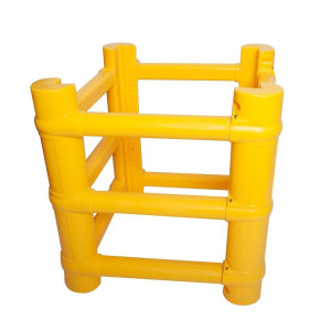A.M.P.E.R.E. Uniwersalne zabezpieczenie przed kolizją do słupów Rack Mammut® do docinania na wymiar, wysokość 1000 mm, do słupów o wymiarach szer. x gł. 200 x 200 mm