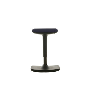 Taboret HEMMDAL, siedzisko ze skóry syntetycznej, wysokość siedziska 560–690 mm, wypukły ślizgacz podłogowy