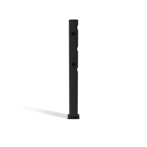 Słupek końcowy drzwi wahadłowych dancop do bariery bezpieczeństwa „Delta”, Ø 110 mm, wysokość 1200 mm, 90°, lewa strona