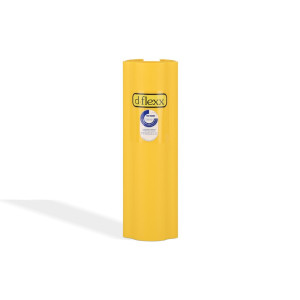 Zabezpieczenie przed kolizją do regałów Alfa, tworzywo sztuczne, wymiary wewnętrzne wys. x szer. 400 x 75–99 mm