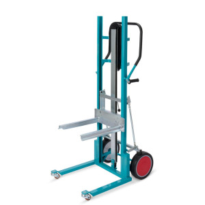 Podnośnik materiałowy Ameise®, z zębami wideł, udźwig 250 kg, ogumienie z pełnej gumy