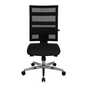 Krzesło biurowe obrotowe Topstar® X-Pander, oparcie siatkowe, funkcja fitness, kolor czarny