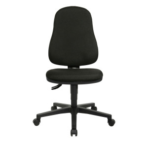 Krzesło biurowe obrotowe Topstar® Point 60, siedzisko z muldą, kolor czarny