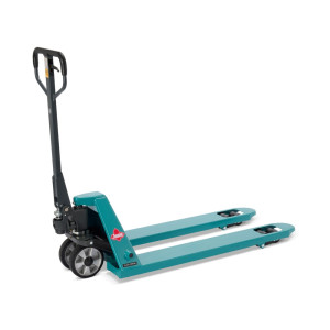 BESTSELLER Ręczny wózek paletowy Ameise® PTM 2.5, udźwig 2500 kg, długość wideł 1150 mm, guma/poliuretan, podwójne rolki