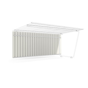 Ściana tylna do zadaszenia do 1-stronnego modułu podstawowego o szerokości 4300 mm