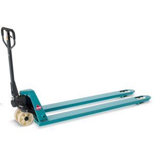 Ręczny wózek paletowy Ameise® PTM 2.0, udźwig 2000 kg, długość wideł 1800 mm, nylon, podwójne rolki