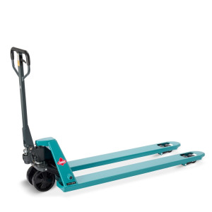 Ręczny wózek paletowy Ameise® PTM 2.0, udźwig 2000 kg, długość wideł 1500 mm, poliuretan, podwójne rolki