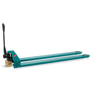 Ręczny wózek paletowy Ameise® PTM 2.0, udźwig 2000 kg, długość wideł 2500 mm, nylon, podwójne rolki