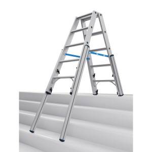 Drabina teleskopowa KRAUSE® STABILO ze stopniami, dwustronna, 2 x 5 stopni