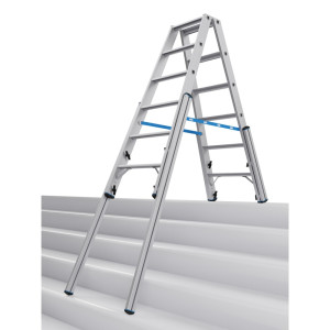 Drabina teleskopowa KRAUSE® STABILO ze stopniami, dwustronna, 2 x 6 stopni