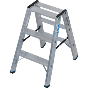 Drabina ze stopniami wolnostojąca KRAUSE® STABILO, dwustronna, udźwig 225 kg, 2 x 3 stopnie