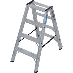 Drabina ze stopniami wolnostojąca KRAUSE® STABILO, dwustronna, udźwig 225 kg, 2 x 4 stopnie