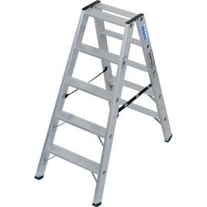 Drabina ze stopniami wolnostojąca KRAUSE® STABILO, dwustronna, udźwig 225 kg, 2 x 5 stopni