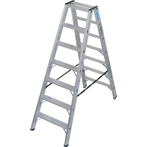 Drabina ze stopniami wolnostojąca KRAUSE® STABILO, dwustronna, udźwig 225 kg, 2 x 7 stopni