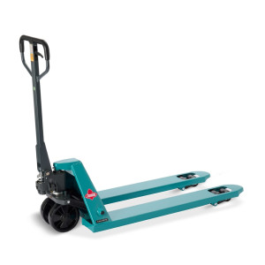 BESTSELLER Ręczny wózek paletowy Ameise® PTM 2.5, udźwig 2500 kg, długość wideł 1150 mm, poliuretan, podwójne rolki