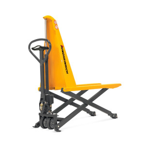 BESTSELLER Jungheinrich Ręczny wózek nożycowy AMX 10. Udźwig 1000 kg. Koła nylon, rolki pojedyncze nylon.