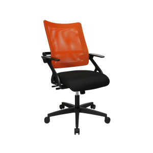 Biurowe krzesło obrotowe Topstar® New S´move, czarne pomarańczowe