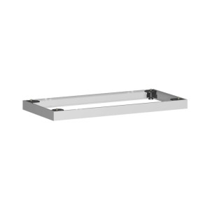 Metalowa podstawa do szaf biurowych Profi, szer. x gł. 50 x 800 mm, kolor srebrny