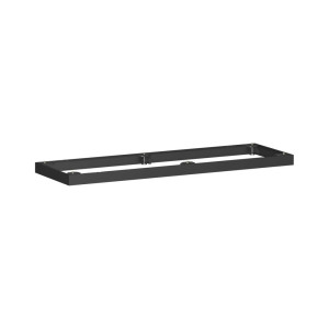 Metalowa podstawa do szaf biurowych Profi, szer. x gł. 50 x 1200 mm, kolor czarny
