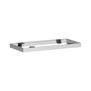 Metalowa podstawa do szafy z roletą poprzeczną Profi, szer. x gł. 50 x 800 mm, kolor srebrny