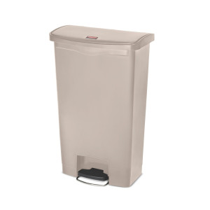 Kosz na śmieci otwierany pedałem Rubbermaid® Profi, 68 l, beżowy