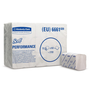 Ręczniki SCOTT® do dozownika ręczników Kimberly-Clark®, Interfold/Medium, 3.180 ręczniki, białe