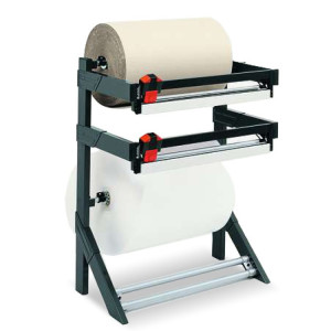 Rocholz podwójny stojak do cięcia, do wysokich obciążeń, maks. ciężar rolki 150 kg, szerokość cięcia 750 mm