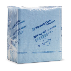 Ściereczki WYPALL X60, wys. 310 x 320 mm, ćwierćskładane, białe