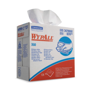 Ściereczki WYPALL X60, wys. 231 x 426 skrzynki, białe