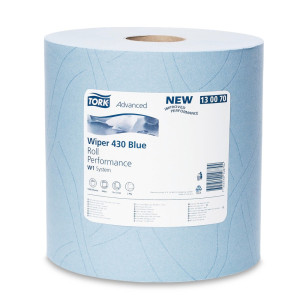 TORK® bardzo mocne chusteczki, wys. x szer. 340 x 370 mm, 1 rolka, niebieski