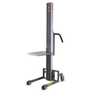 Podnośnik HOVMAND z platformą ze stali szlachetnej, zakres podnoszenia 100-1300 mm, udźwig 90 kg