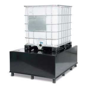Stacja IBC wykonana z PE, włącznie z błacha dziurkowana, wys. wys. x szer. x gł.. 655 x 1,720 x 1,345 mm