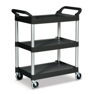 Wózek do serwowania Rubbermaid®, udźwig 90 kg, czarny