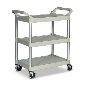 Wózek do serwowania Rubbermaid®, udźwig 90 kg, szary