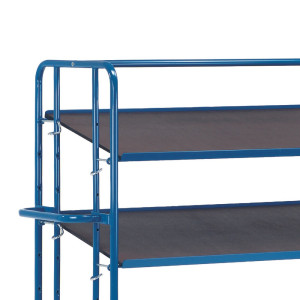Dodatkowa półka, płyta sitodrukowa do wózka piętrowego na pojemniki euro fetra®, powierzchnia ładunkowa 1650 x 610 mm