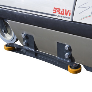 Boczne rolki prowadzące do windy osobowej do kompletowania Bravi® Platforms Sprint, długość 950 mm