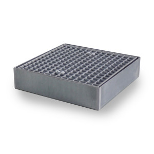 Płaska wanna ociekowa ze stali, udźwig 6500 kg/m², wys. x szer. x gł. 118 x 500 x 500 mm