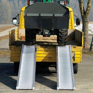 Szyny przeładunkowe dla dużych obciążeń, z krawędzią, nośność 4 400 kg/para, długość 4 085 mm