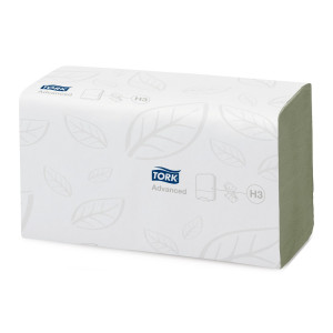 Ręczniki TORK® Advanced Zygzag Fold, 3 750 ręczników, zielone