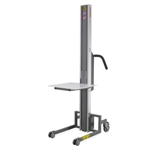 Podnośnik HOVMAND z platformą z tworzywa sztucznego, zakres podnoszenia 110-1310 mm, udźwig 130 kg