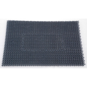 Mata podłogowa do zgrubnych zabrudzeń, PE, szerokość x głębokość 570 × 860 mm, kolor ciemnoszary