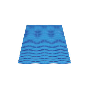 Mata siatkowa Yoga Soft Step, PE, pojedyncza mata, szer. × gł. 600 × 900 mm, kolor niebieski